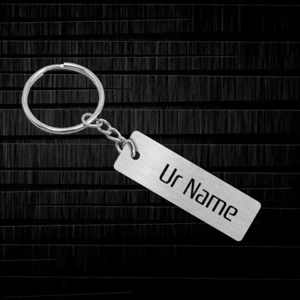AMBARA PRINTS  Customised Name Metal Keychain