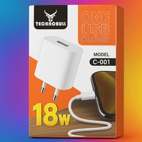 TECHNOBULL C001 - 18W Fast Charging With C-Type