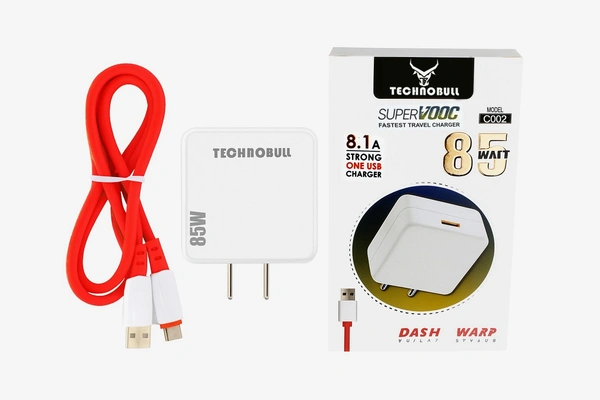 TECHNOBULL DASH CHARGER 85W with C type Cable