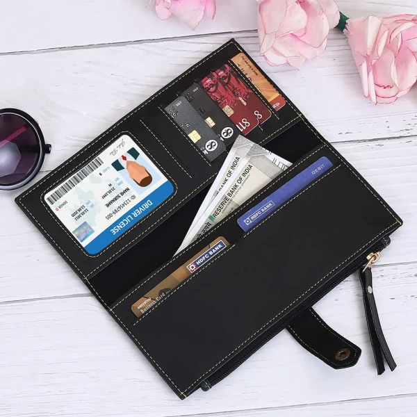 Personalized Clutch With Name & Charm - Black - Black