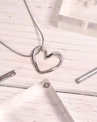 Korean Heart Pendent  - Silver