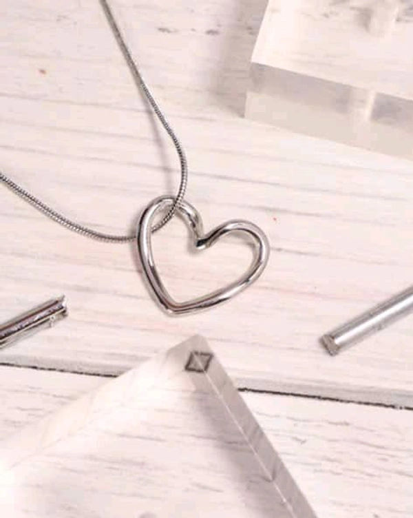 Korean Heart Pendent  - Silver