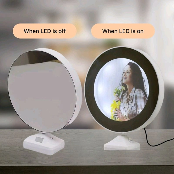 AMBARA PRINTS  Magic mirror With Customised Photo - White, 200 Gram Approx