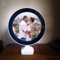 AMBARA PRINTS  Magic mirror With Customised Photo - White, 200 Gram Approx