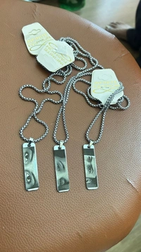 AMBARA PRINT Customised eye pendent  - Silver, 50 Gram