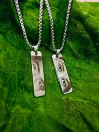 AMBARA PRINT Customised eye pendent  - Silver, 50 Gram