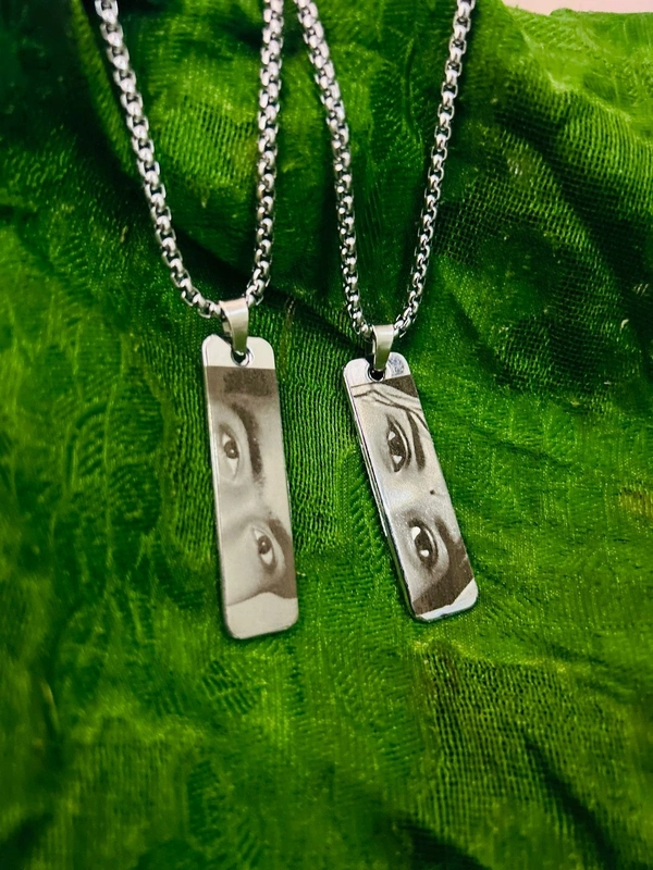 AMBARA PRINT Customised eye pendent  - Silver, 50 Gram