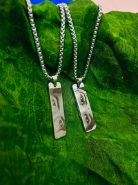 AMBARA PRINT Customised eye pendent  - Silver, 50 Gram