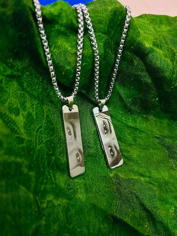 AMBARA PRINT Customised eye pendent  - Silver, 50 Gram