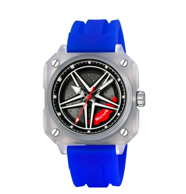 Skmei Quartz Analog Dial Silica Gel Strap Watch for Men - 2362 - Blue