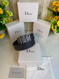 CD DIO_R MENS BELT WID OG BOX CARD & DUST BAG
