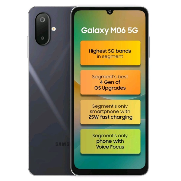 Samsung Galaxy M06 5G - Black, 128