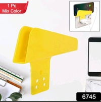 Plastic Secure Mobile Phone Charging Stand Holder (1 Pc / Mix Color) - Yellow, 12cm