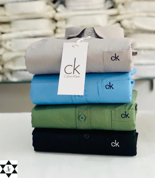 Calvin Klein plain Shirts For Men - 4 Pc Combo Stylish & Comfortable - XL-42