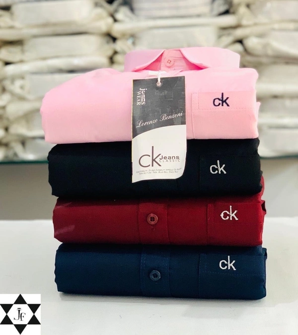 Calvin Klein plain Shirts For Men - 4 Pc Combo Stylish & Comfortable - XL-42