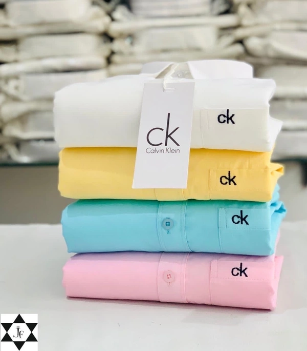 Calvin Klein plain Shirts For Men - 4 Pc Combo Stylish & Comfortable - XL-42