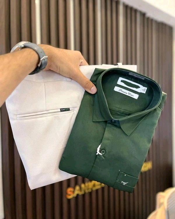 Cotton Shirt And Pent Combo  - 34, M-38