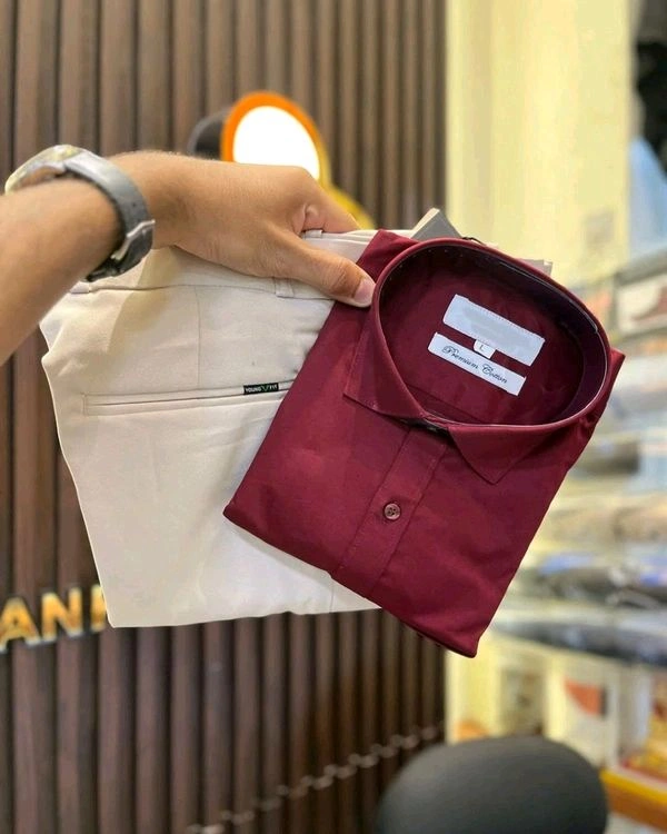 Cotton Shirt And Pent Combo  - 36, M-38
