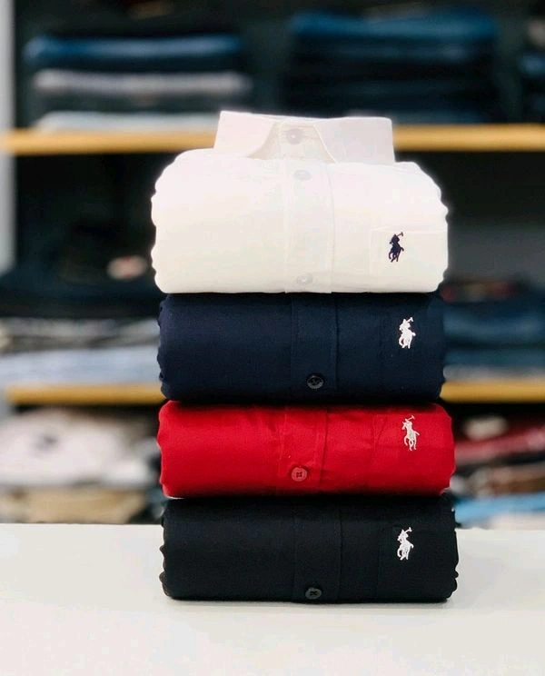 RL Polo Plain Shirts Combo Of 4pcs  - M-38