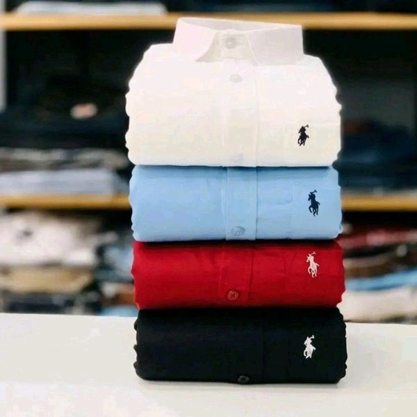 RL Polo Plain Shirts Combo Of 4pcs  - M-38