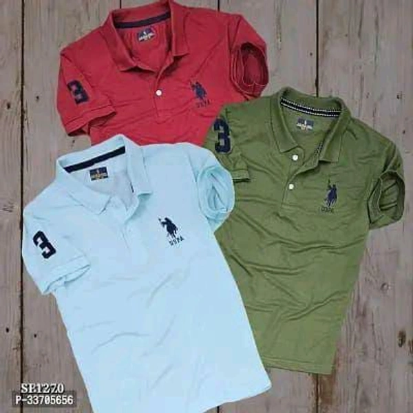 Uspolo Matty Tshirt Combo Of 3pcs - XXL-44