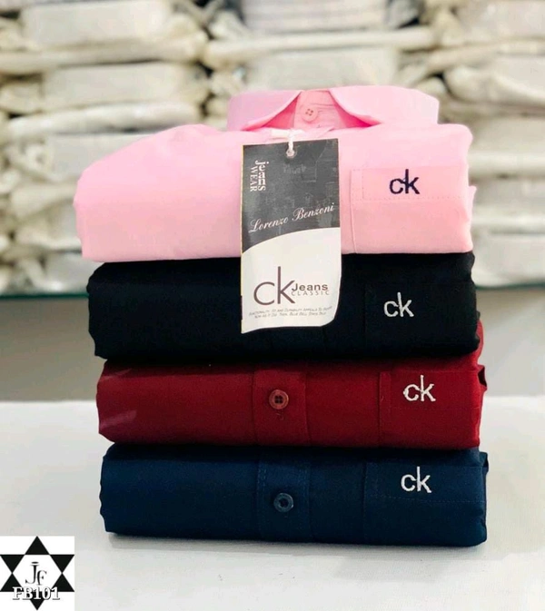 Ck Plain Shirts Combo Of 4pcs  - M-38