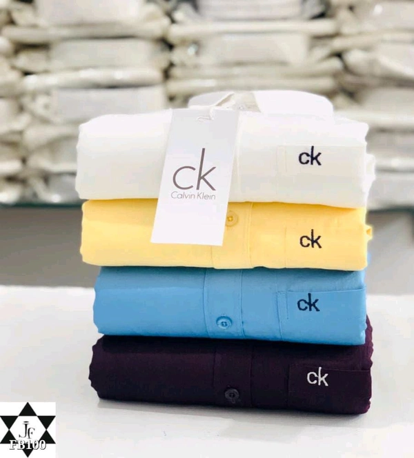 Ck Plain Shirts Combo Of 4pcs  - L-40