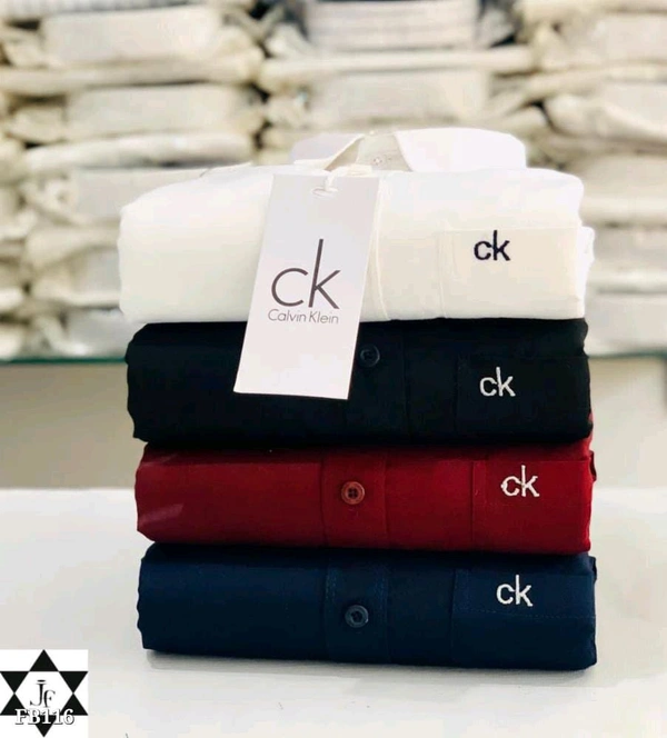 Ck Plain Shirts Combo Of 4pcs  - M-38