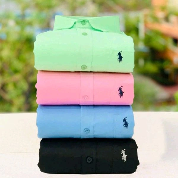 RL Polo Plain Shirts Combo Of 4pcs  - L-40