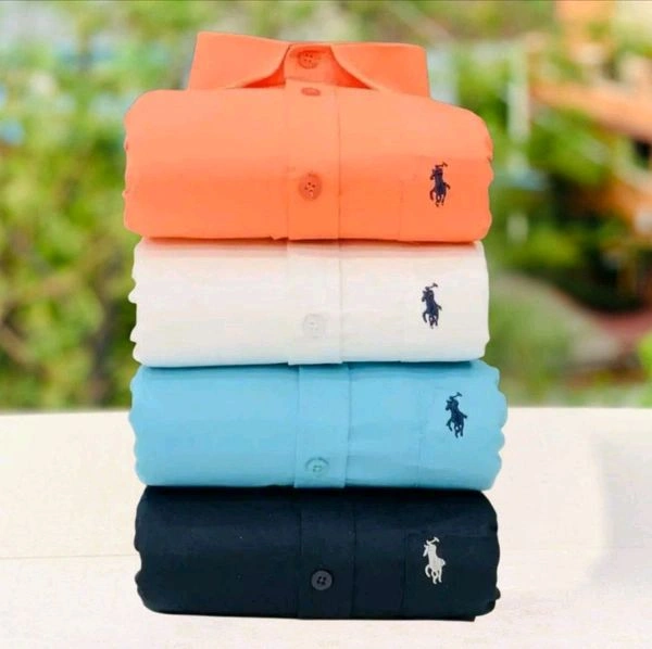 Plain Shirts Combo Of 4pcs  - L-40