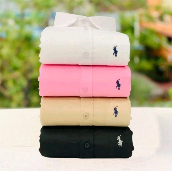 RL Polo Plain Shirts Combo Of 4pcs  - XL-42