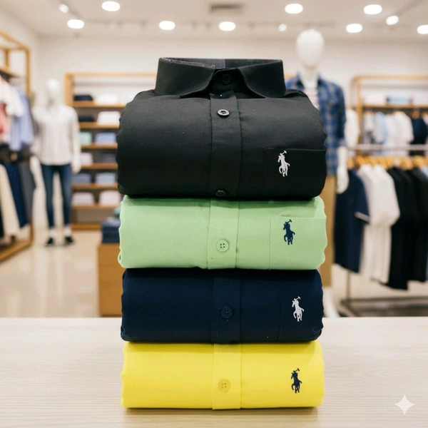 Plain Shirts Combo Of 4pcs  - S-36