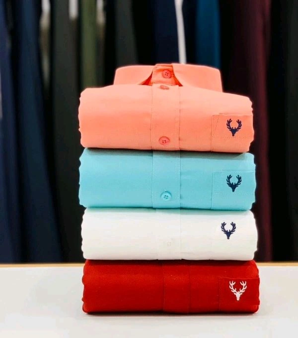 Plain Shirts Combo Of 4pcs  - S-36