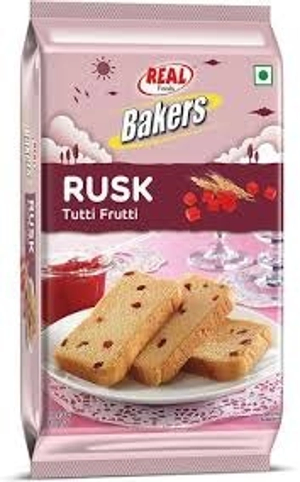 REAL TUTTI FRUTTI RUSK 200GM