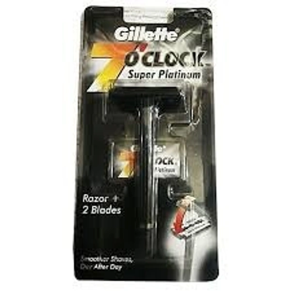 GILLETTE 7 O CLOCK SUPER PLATINUM RZR