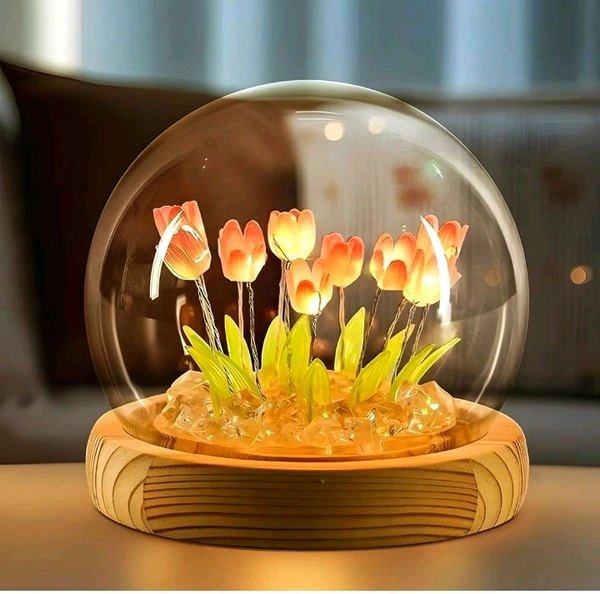 Magical Tulip Flower LED Night Lamp ✨🌸