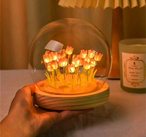 Magical Tulip Flower LED Night Lamp ✨🌸