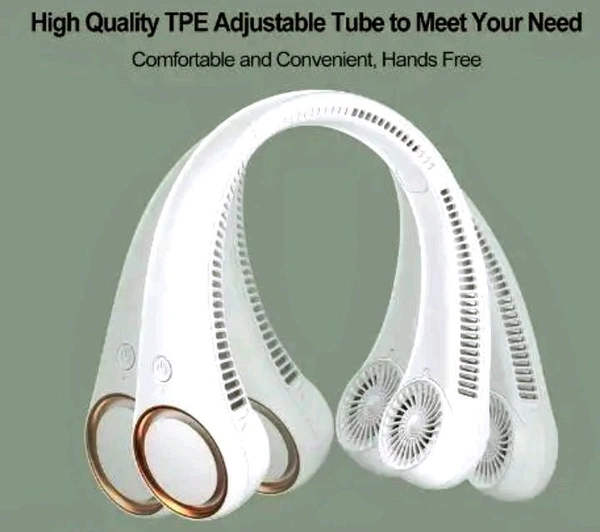 Neckband Fan
 - White