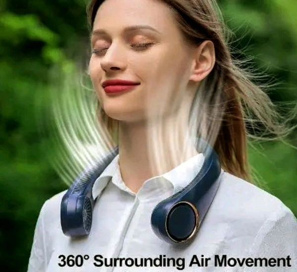 Neckband Fan
 - White