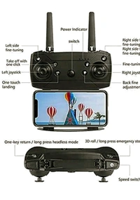 Foldable Camera Drone with Remote Control

 - Black