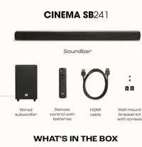 JBL Bar 5.1 Soundbar with Wireless Subwoofer
- Black