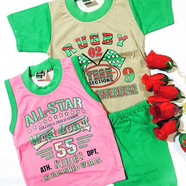 Kids Combo Set For Summer 🌞🏖️ - Green, S