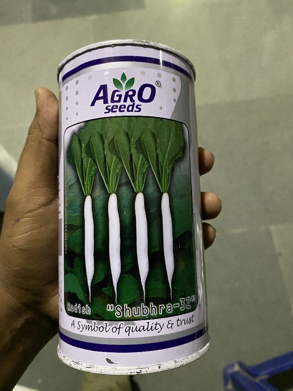 Msn Agro Seeds Pvt Ltd Radish Shubhra-32 500gm Tin