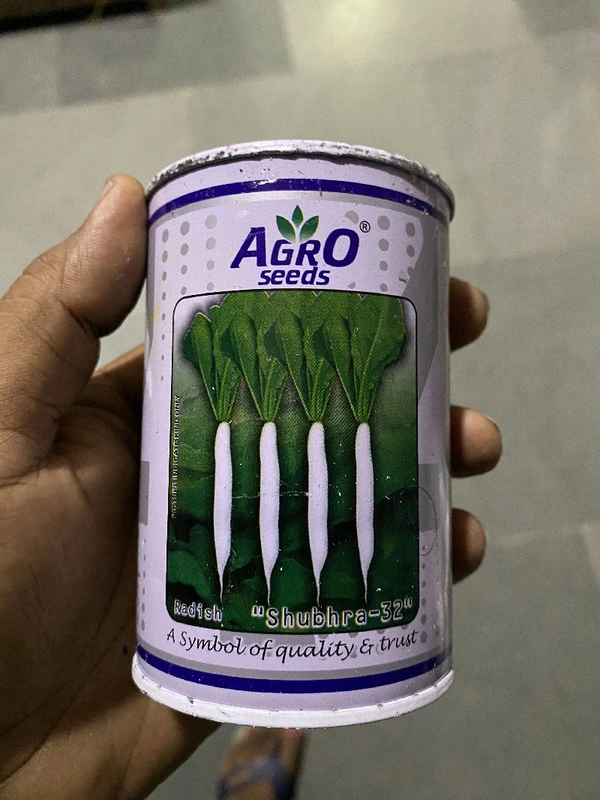 Msn Agro Seeds Pvt Ltd Radish Shubhra-32 100gm Tin