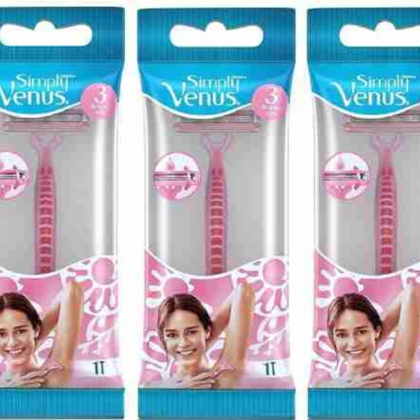 HINDUSTAN UNILIVER Gillette Simply Venus 3 Blades Hair Removal Razors for Women  - 