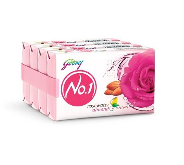 Godrej No 1 Soap 4 Sets - Jasmine Milk Cream, 252g