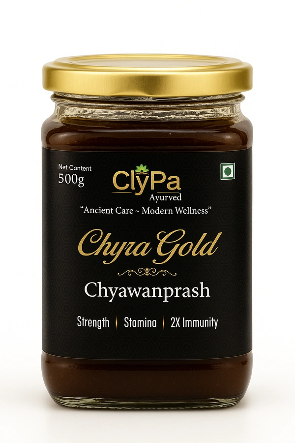 ClyPa Chyra Gold Ayurvedic Chyawanprash – Ayurvedic Rejuvenation for Mind & Body - 500gm - 500gm