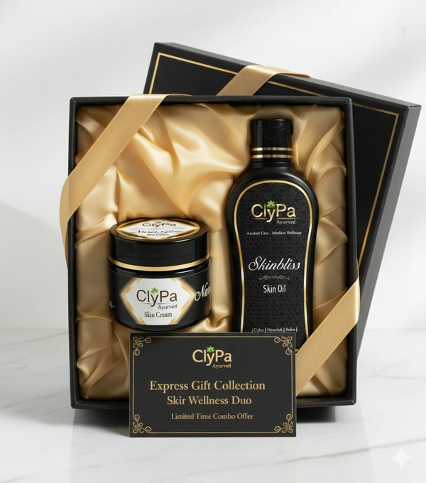 ClyPa Premium Skin Wellness Combo Pack – Glow-Boosting Oil & Ultra-Moisturizing Skin Oil + Nourish Cream