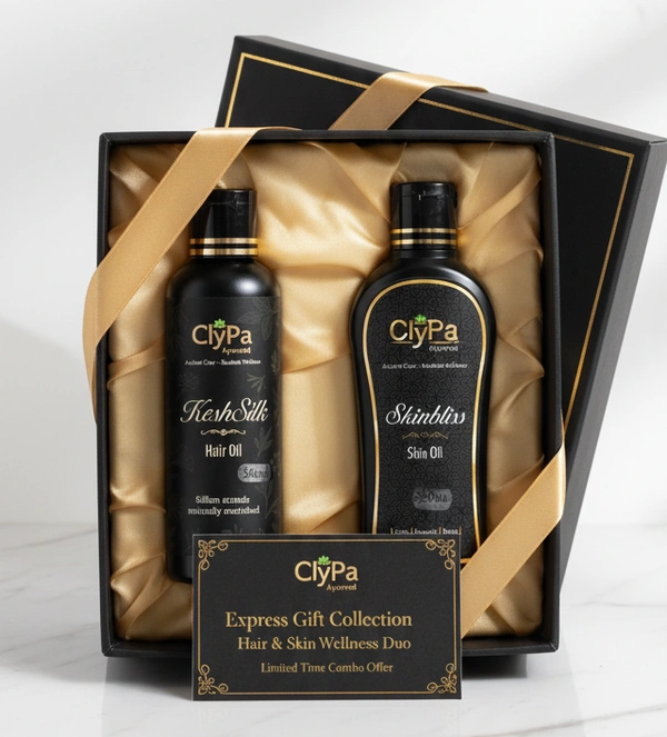 ClyPa - Nourish & Shine Power Pack | KeshSilk & Skinbliss | Hair Oil - Skin Oil Combo Offer