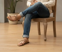 ClyPa Authentic Kapshi Kolhapuri Chappal - Crafted Leather, Heritage Indian Footwear for Unisex - 8